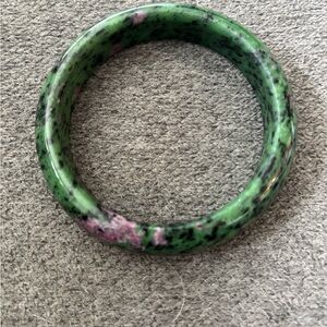Ruby in Ziosote Stone Bangle
